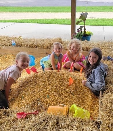 Happy Children Playing In The Sand